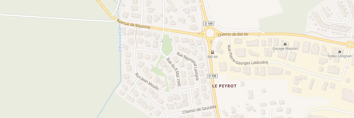 Plan du 2 Rue du Huit Mai 1945 à Léognan