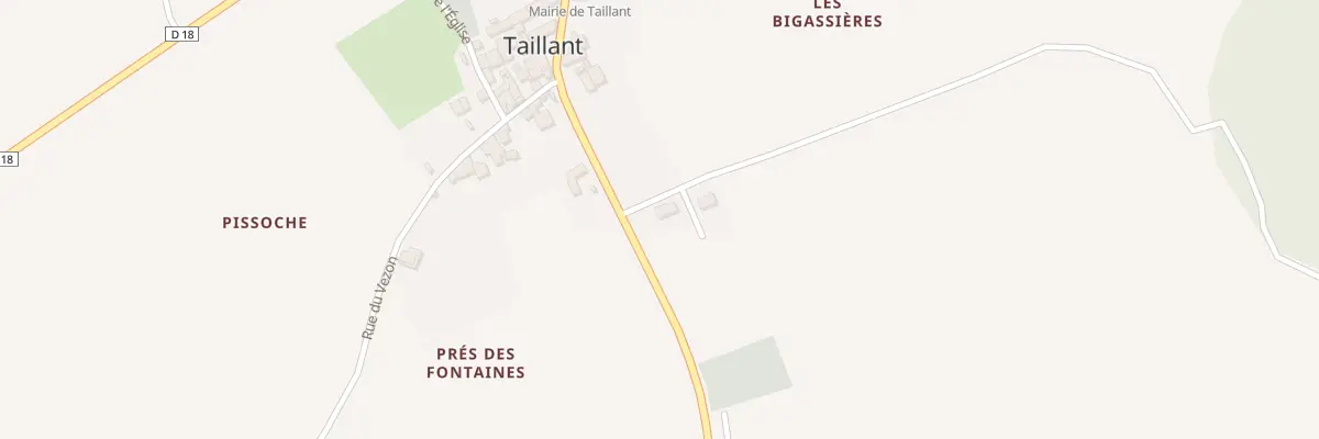 Plan du 2 Rue des Bigassières à Taillant