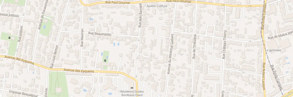 Plan du 32 Rue Jean Barrière à Mérignac