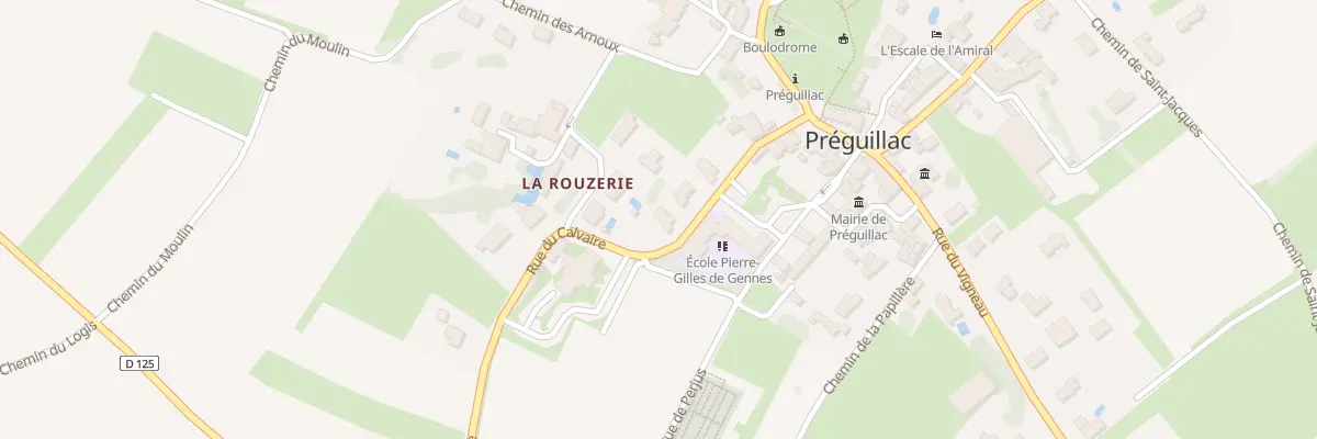 Plan du 10 Rue du Calvaire à Préguillac