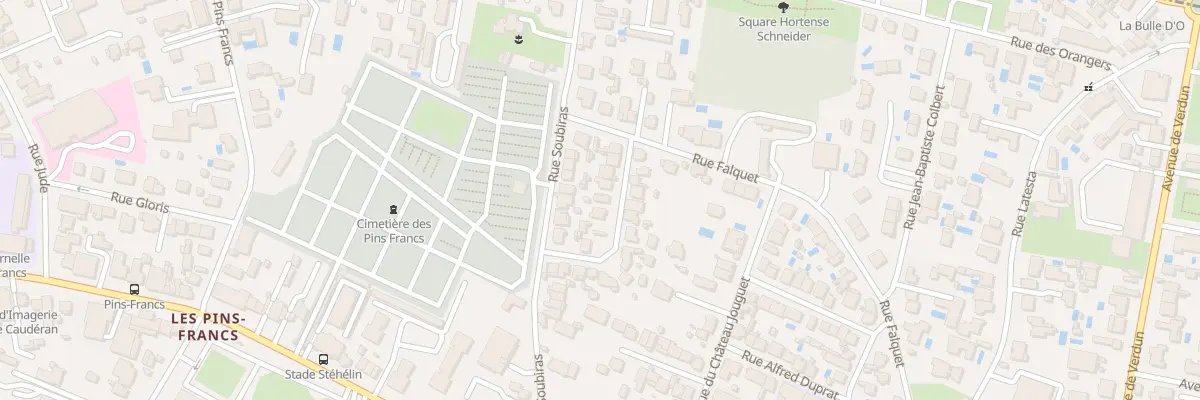 Plan du 12 Rue Fernand Barthelemy à Bordeaux