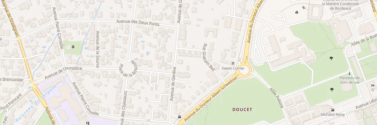 Plan du 23 Av de Genève à Pessac