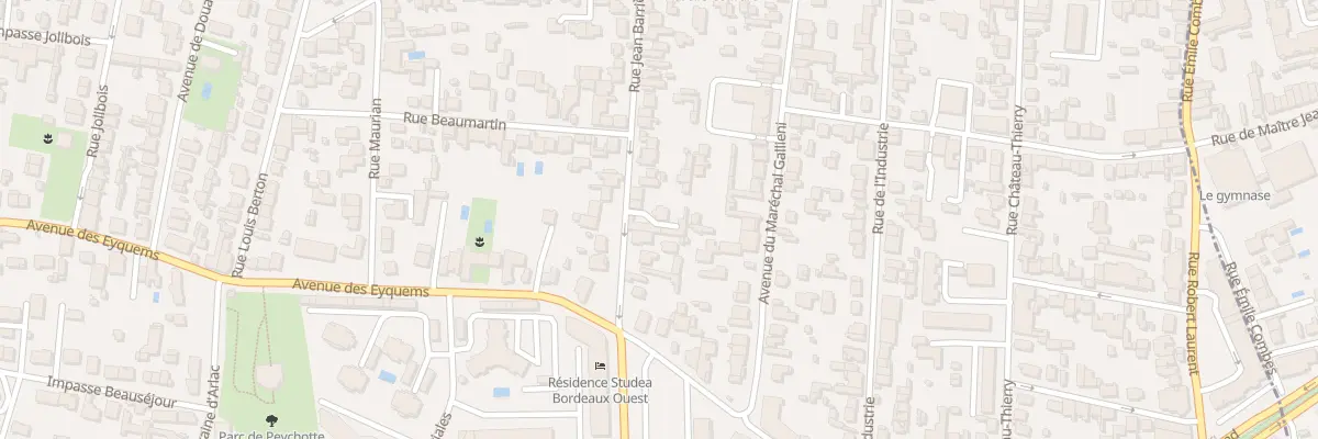 Plan du 36 Rue Jean Barrière à Mérignac