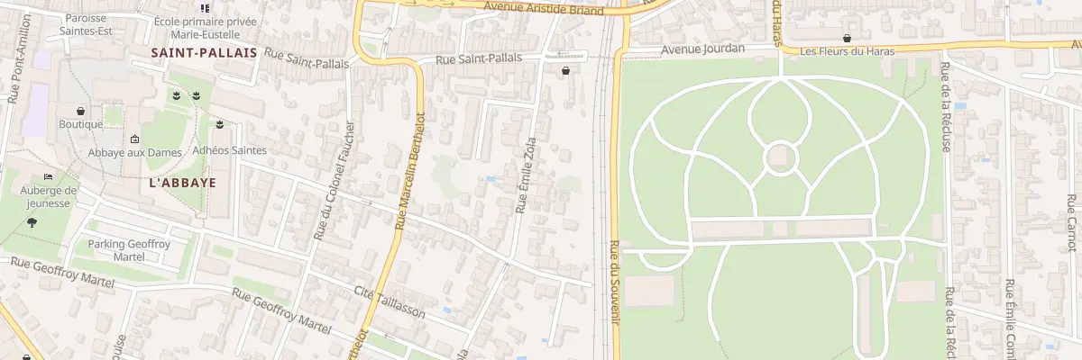 Plan du 15 Rue Emile Zola à Saintes