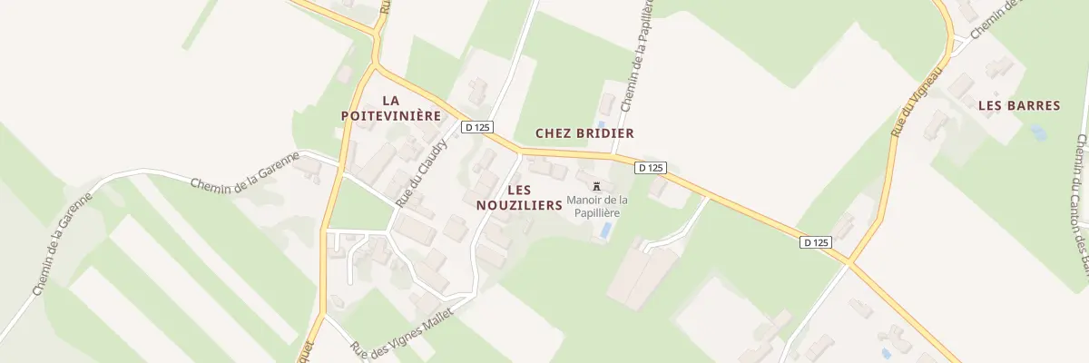 Plan du 14 Rte de la Poitevinière à Préguillac