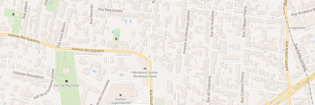 Plan du 46 Rue Jean Barrière à Mérignac