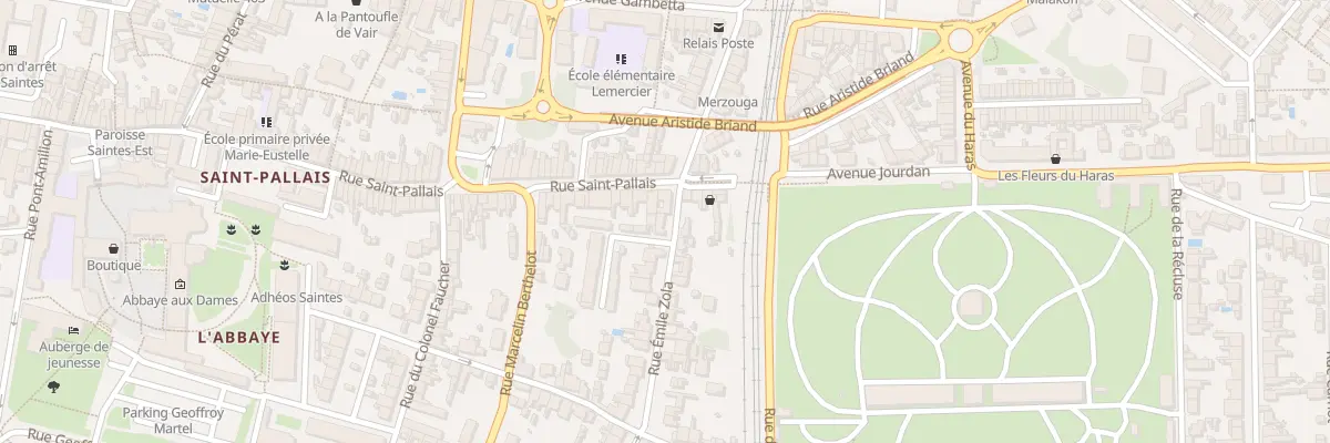 Plan du 4 Rue Emile Zola à Saintes