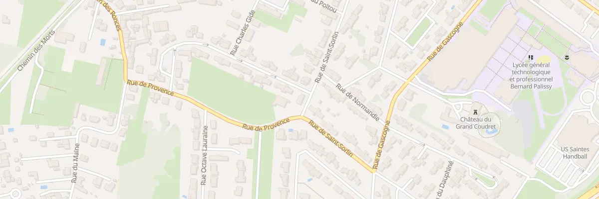 Plan du 74 Rue de Saint-sorlin à Saintes