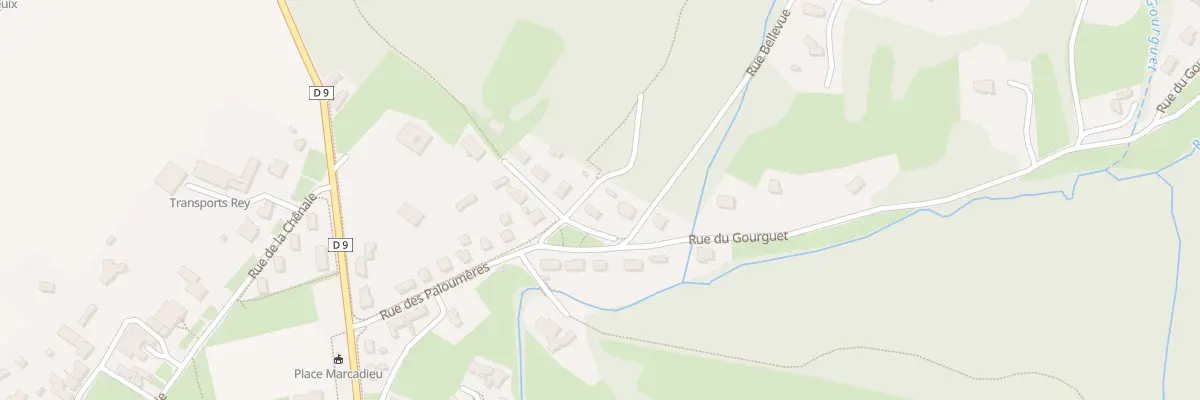Plan du 27 Rue des Paloumères à Ledeuix