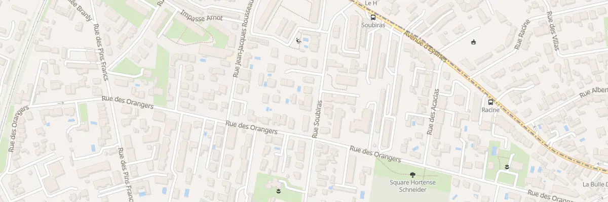 Plan du 74 Rue Soubiras à Bordeaux