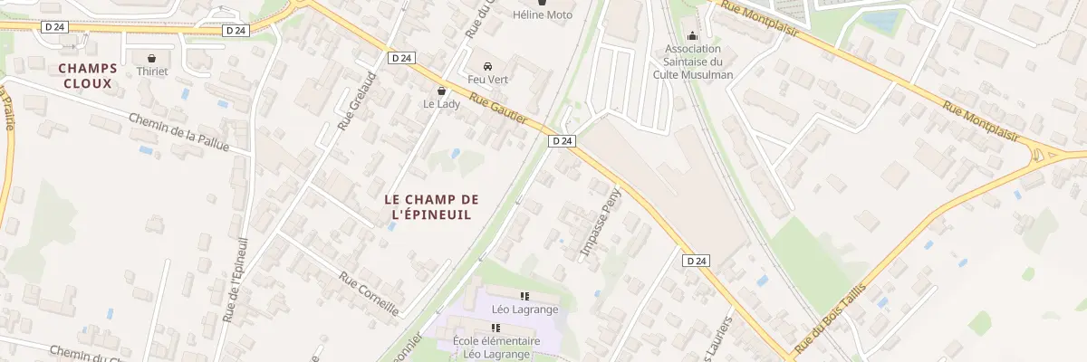 Plan du 3 Rue du Pigeonnier à Saintes