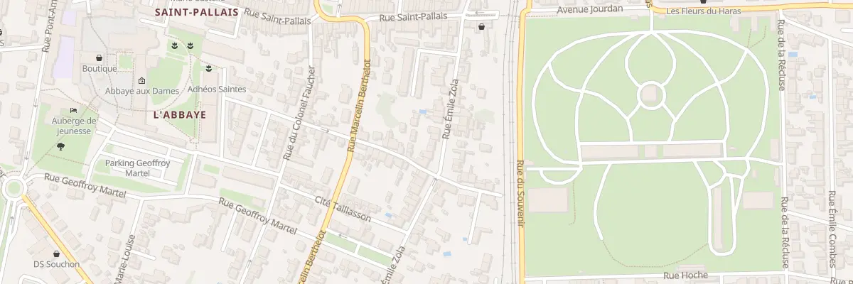 Plan du 34 Rue Emile Zola à Saintes