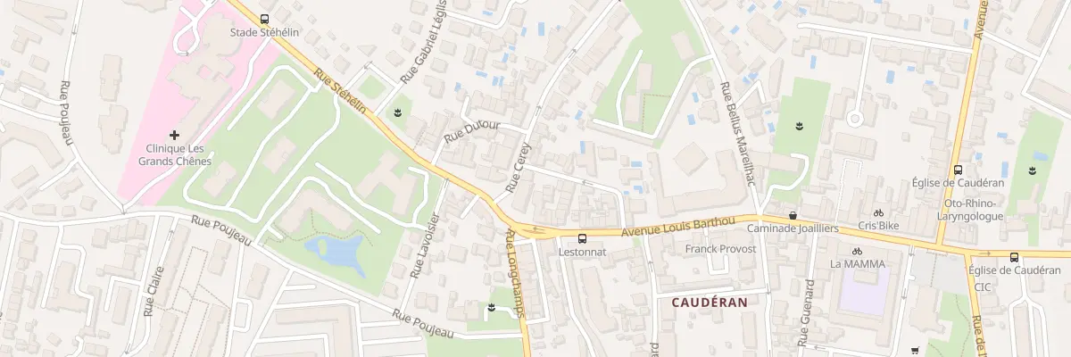 Plan du 24 Rue Joseph Brun à Bordeaux