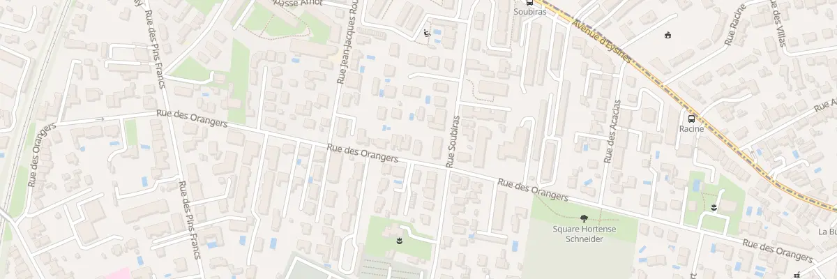 Plan du 105 Rue des Orangers à Bordeaux
