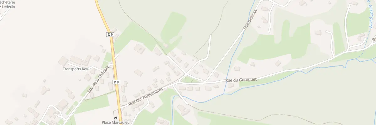Plan du 25 Rue des Paloumères à Ledeuix
