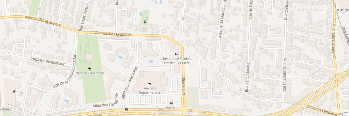 Plan du 50 Av des Eyquems à Mérignac