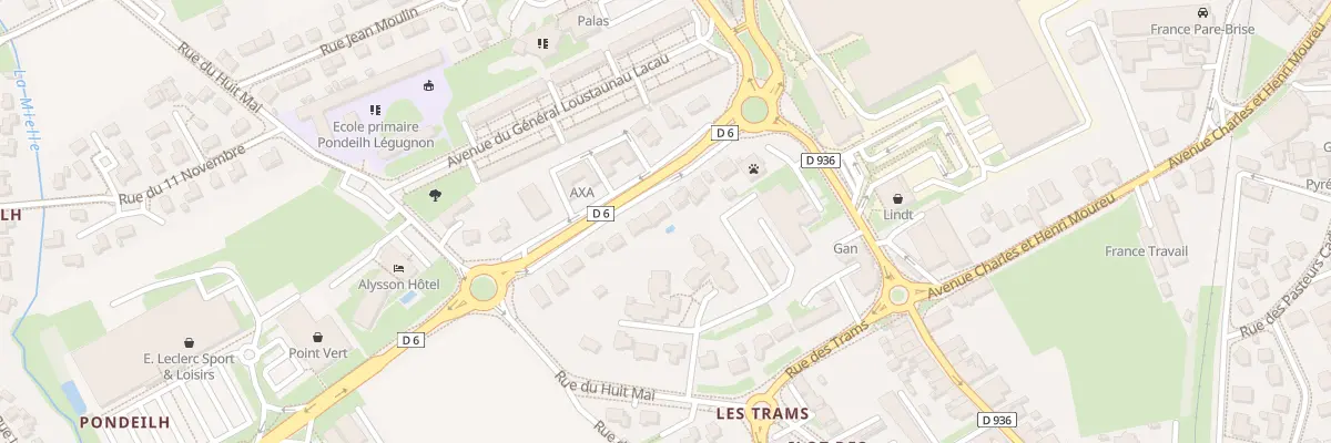 Plan du 9 Bd des Pyrenees à Oloron-Sainte-Marie