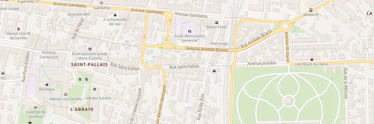 Plan du 117 Rue Saint Pallais à Saintes