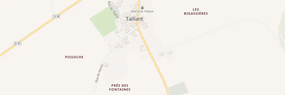 Plan du 18 Rue de la Croix de Malte à Taillant