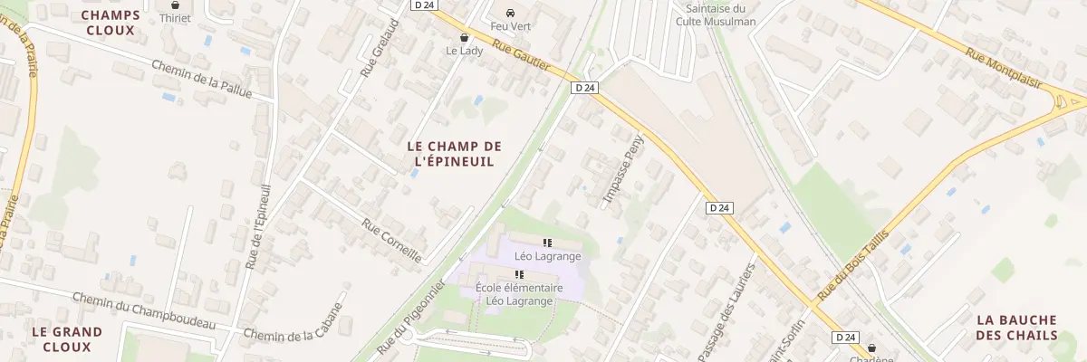 Plan du 11 Rue du Pigeonnier à Saintes