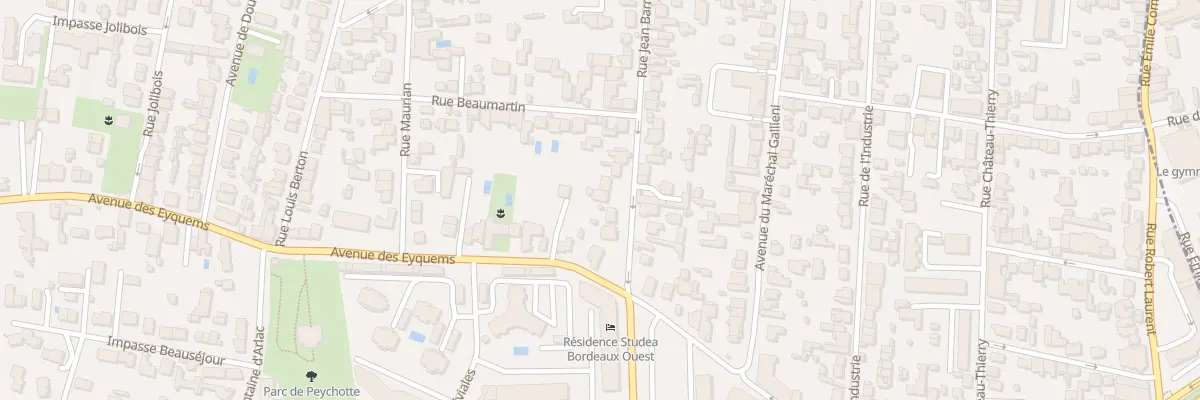 Plan du 27 Rue Jean Barrière à Mérignac