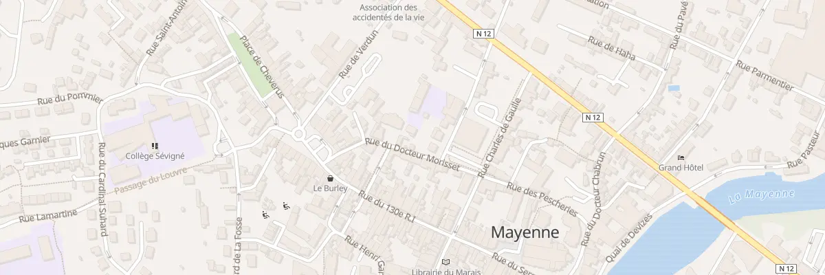 Plan du 4 Rue du Docteur Morisset à Mayenne
