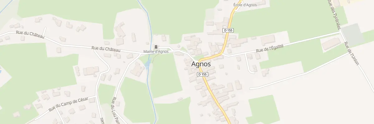 Plan du 1 Rue du Chateau à Agnos