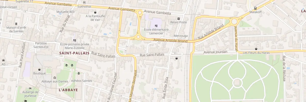 Plan du 115 Rue Saint Pallais à Saintes