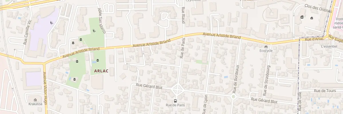 Plan du 7 Rue de Paris à Mérignac