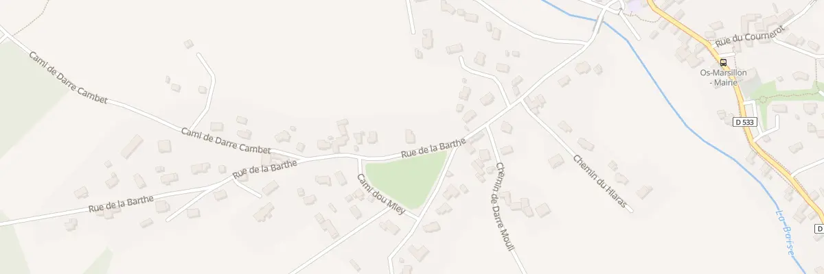 Plan du 60 Rue Labarthe à Os-Marsillon