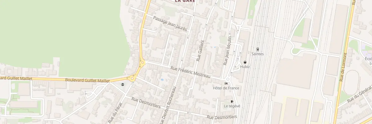Plan du 80 Rue Jean Jaurès à Saintes