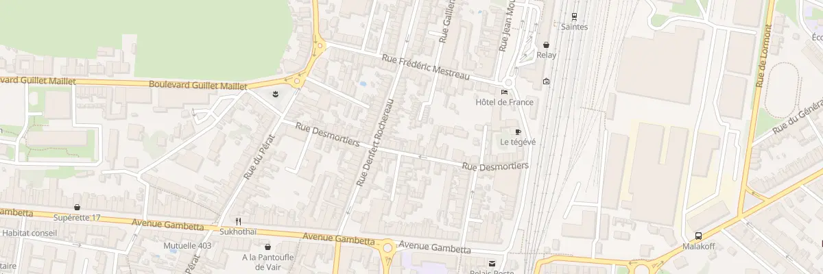 Plan du 41 Rue Desmortiers à Saintes