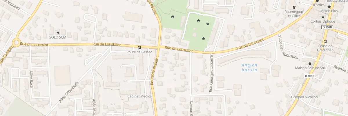 Plan du 40 Rue de Loustalot à Gradignan