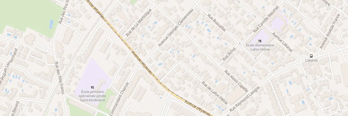 Plan du 33 Rue Lafon Feline au Bouscat