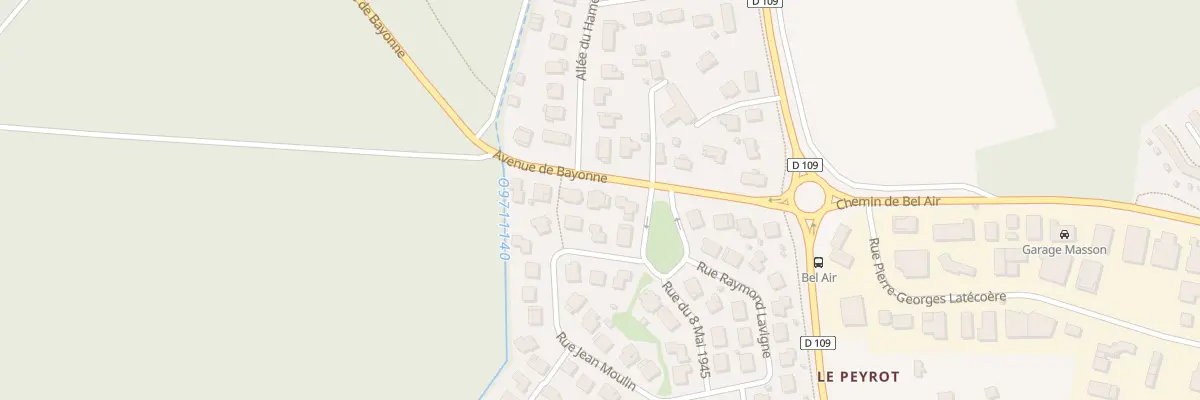 Plan du 11 Av de Bayonne à Léognan