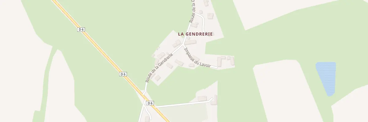 Plan du 6 Rte de la Gendrerie - Aunay aux Monts d’Aunay
