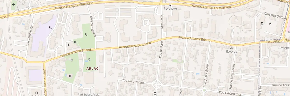 Plan du 86 Av Aristide Briand à Mérignac