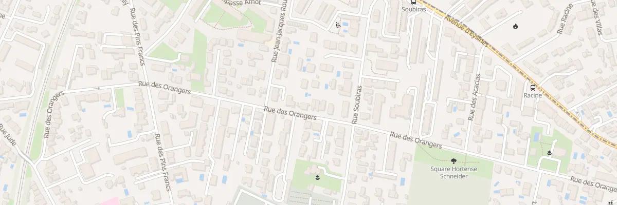 Plan du 117 Rue des Orangers à Bordeaux