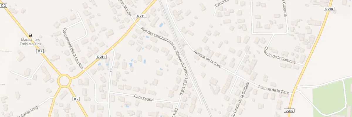 Plan du 12 Rue Combattants Afn 1952 1962 à Macau