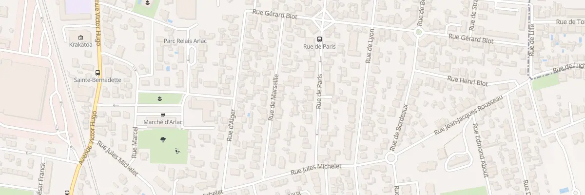 Plan du 24 Rue de Marseille à Mérignac