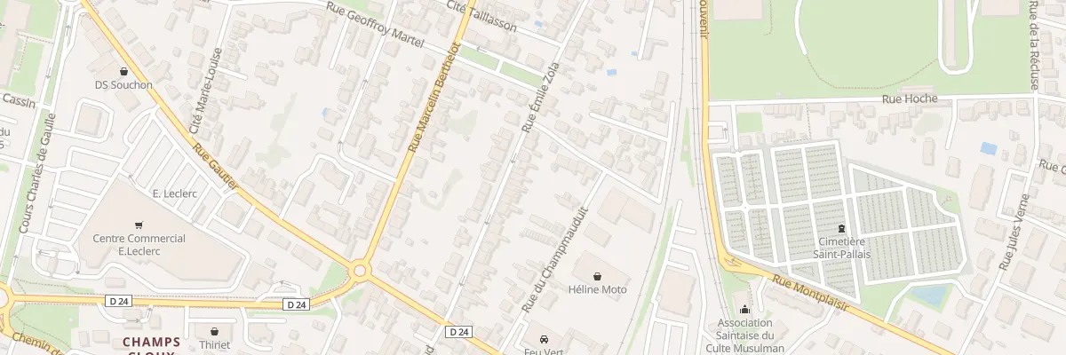 Plan du 85 Rue Emile Zola à Saintes