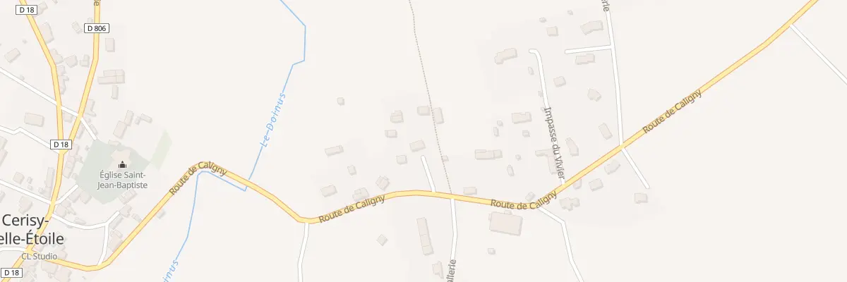 Plan du 521 Rte de Caligny à Cerisy-Belle-Étoile