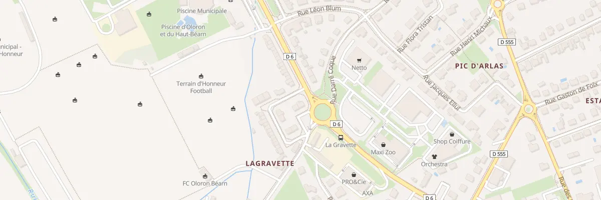 Plan du 11 Rue Simin Palay à Oloron-Sainte-Marie