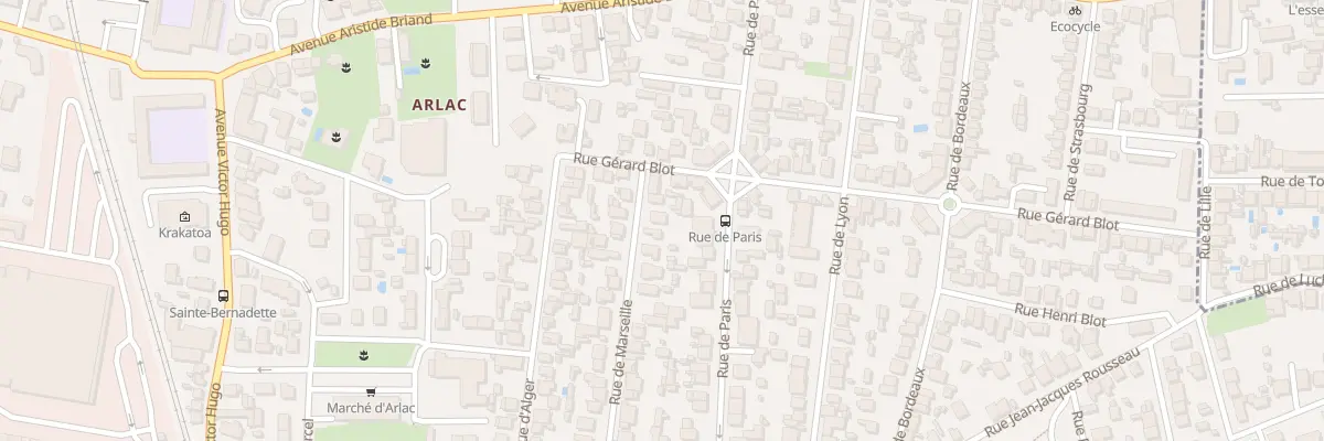 Plan du 6 Rue de Marseille à Mérignac