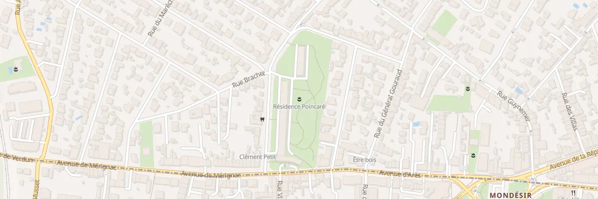 Plan du 112 Rue Mac Carthy à Bordeaux