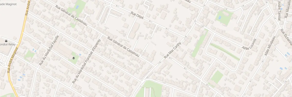 Plan du 13 Rue General Castelnau à Bordeaux