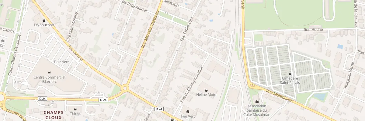 Plan du 89 Rue Emile Zola à Saintes