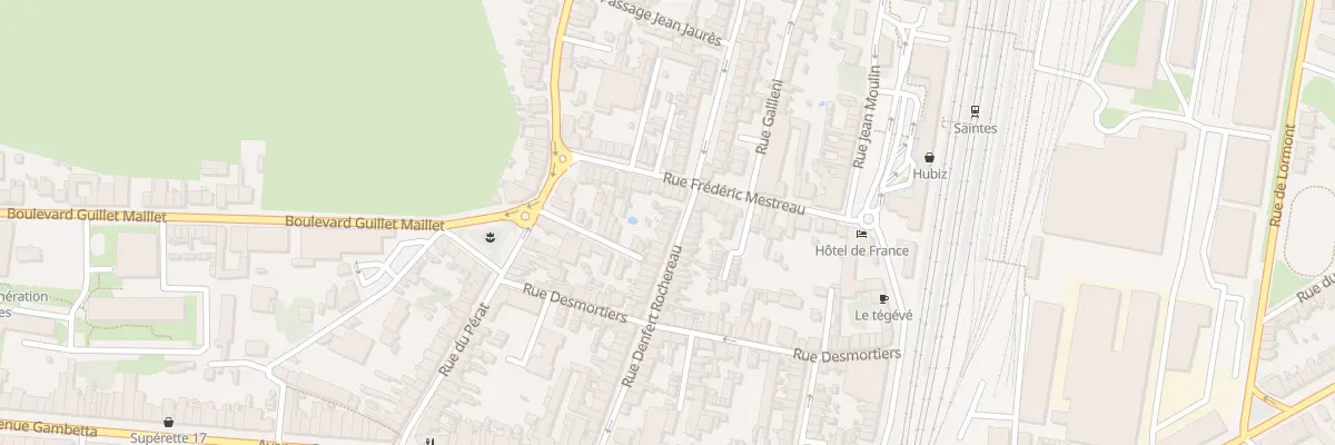 Plan du 69 Rue Denfert Rochereau à Saintes