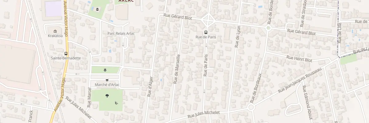 Plan du 20 Rue de Marseille à Mérignac