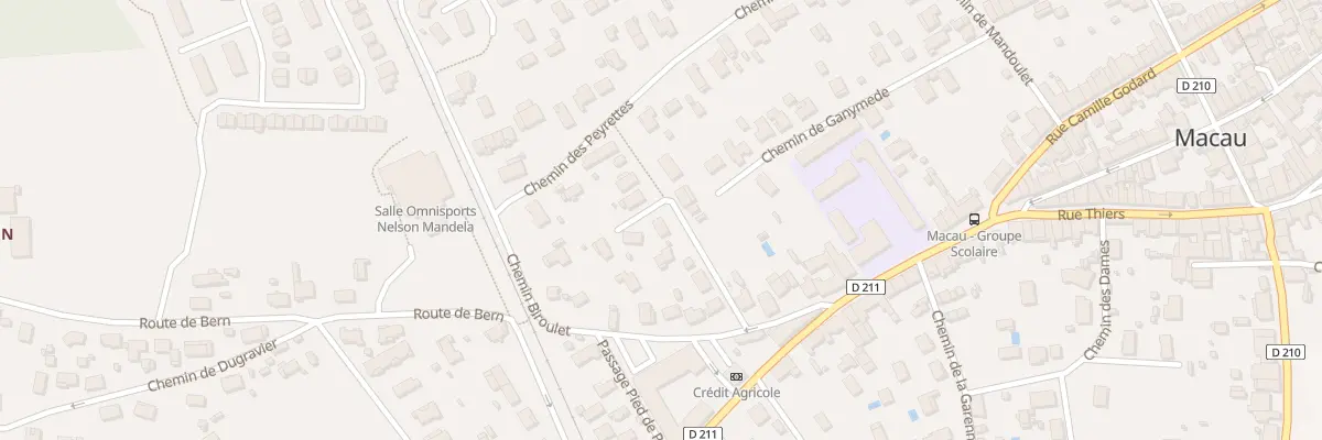 Plan du 5 Imp de Biroulet à Macau